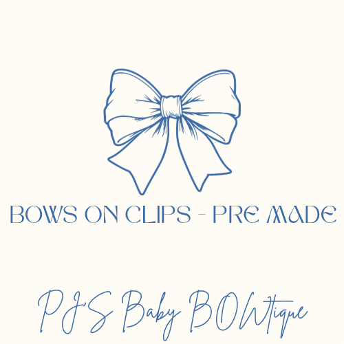 Bows On Clips - Pre Made