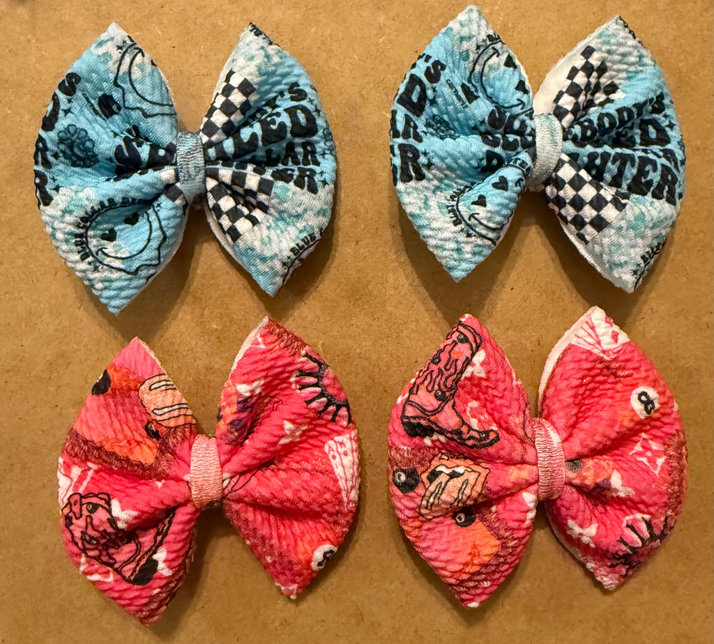 Bows On Clips - Pre Made