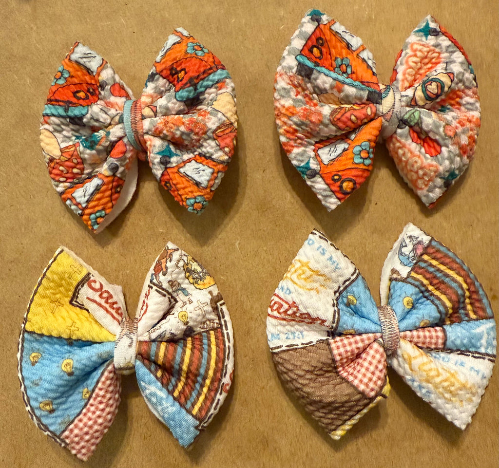 Bows On Clips - Pre Made