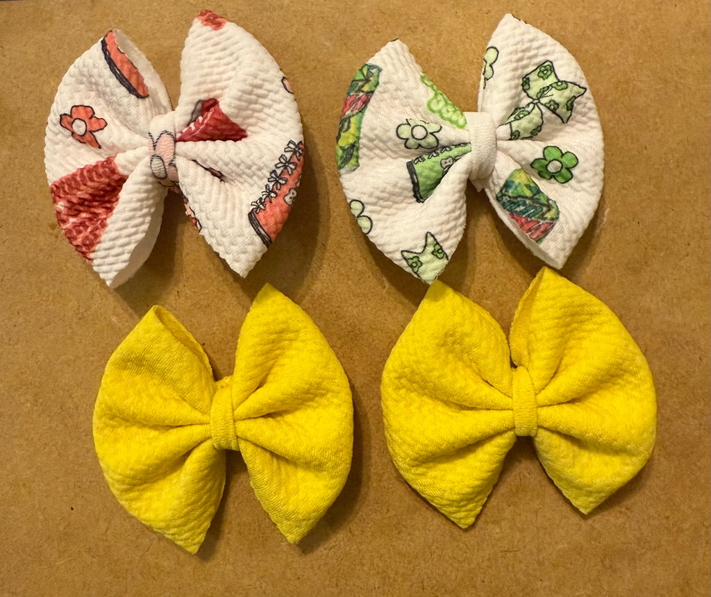 Bows On Clips - Pre Made